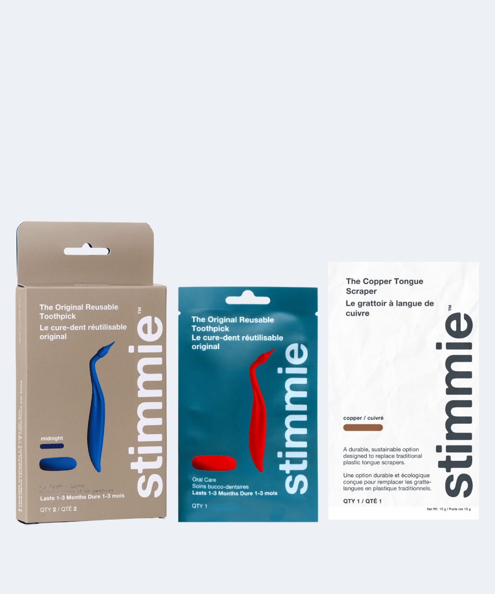 The Essential Set - Stimmie QTY 3 & Tongue Scraper QTY 1 - $10 Savings - shopstimmie