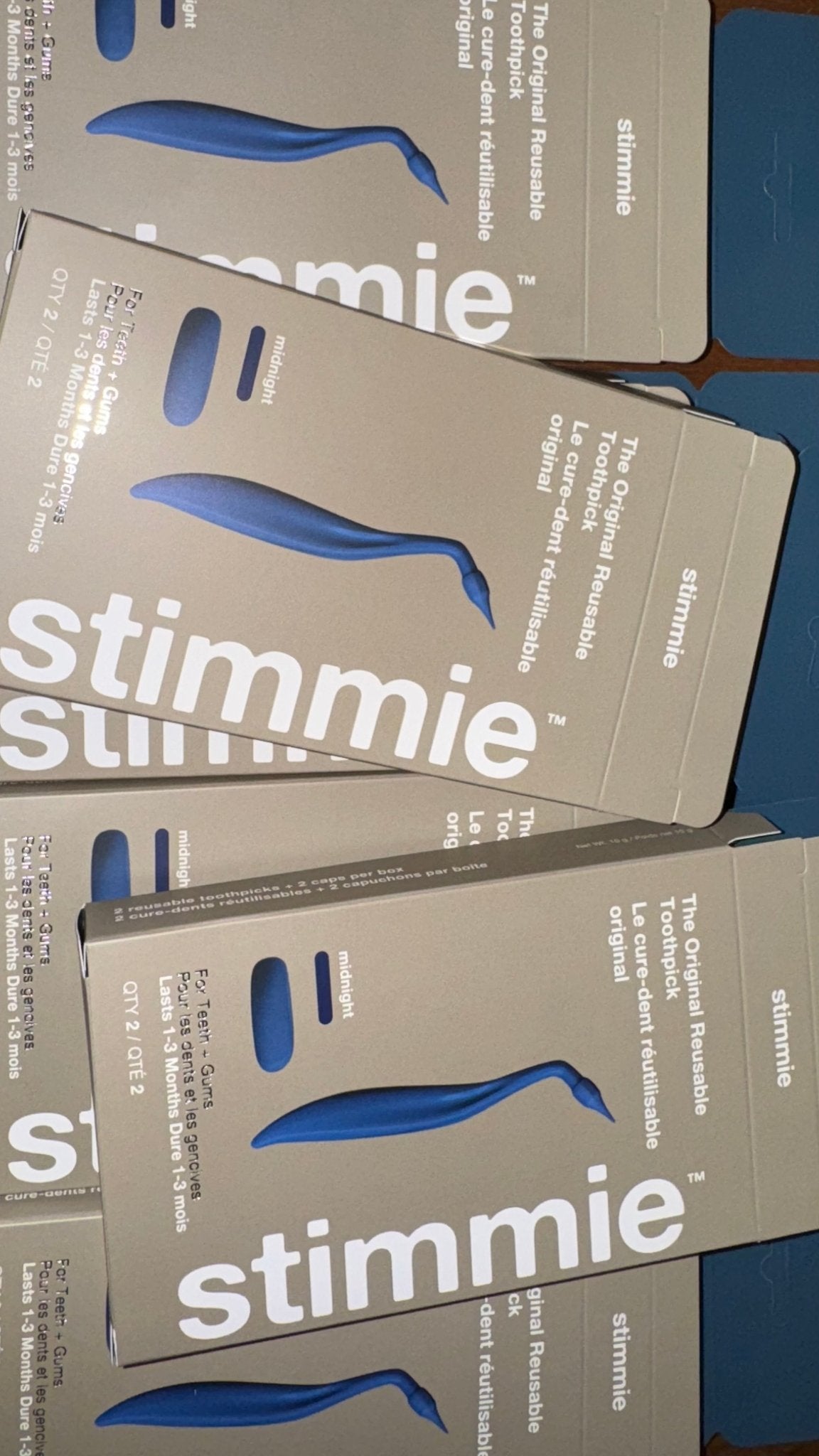 X6 BUNDLE Midnight Navy Two - Packs - The Original Reusable Toothpicks - Two Per Box - shopstimmie