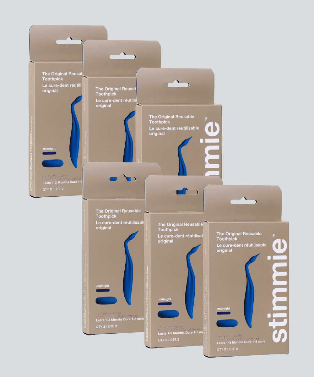 X6 BUNDLE Midnight Navy Two - Packs - The Original Reusable Toothpicks - Two Per Box - shopstimmie